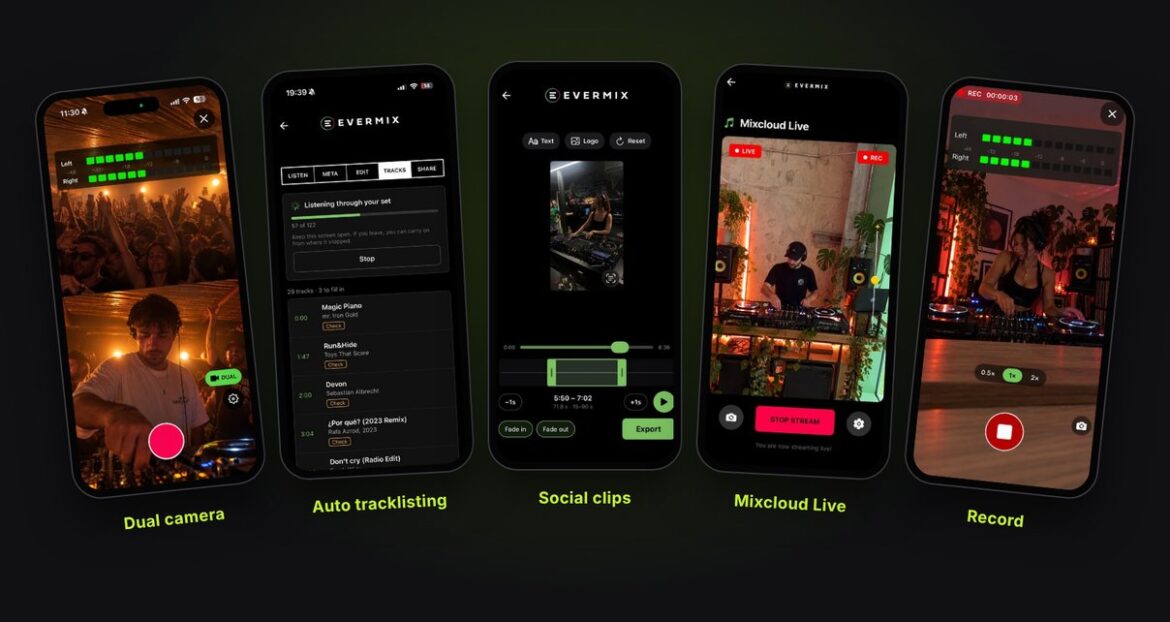 Evermix Pro aggiunge tracklist automatiche, clip e doppia camera